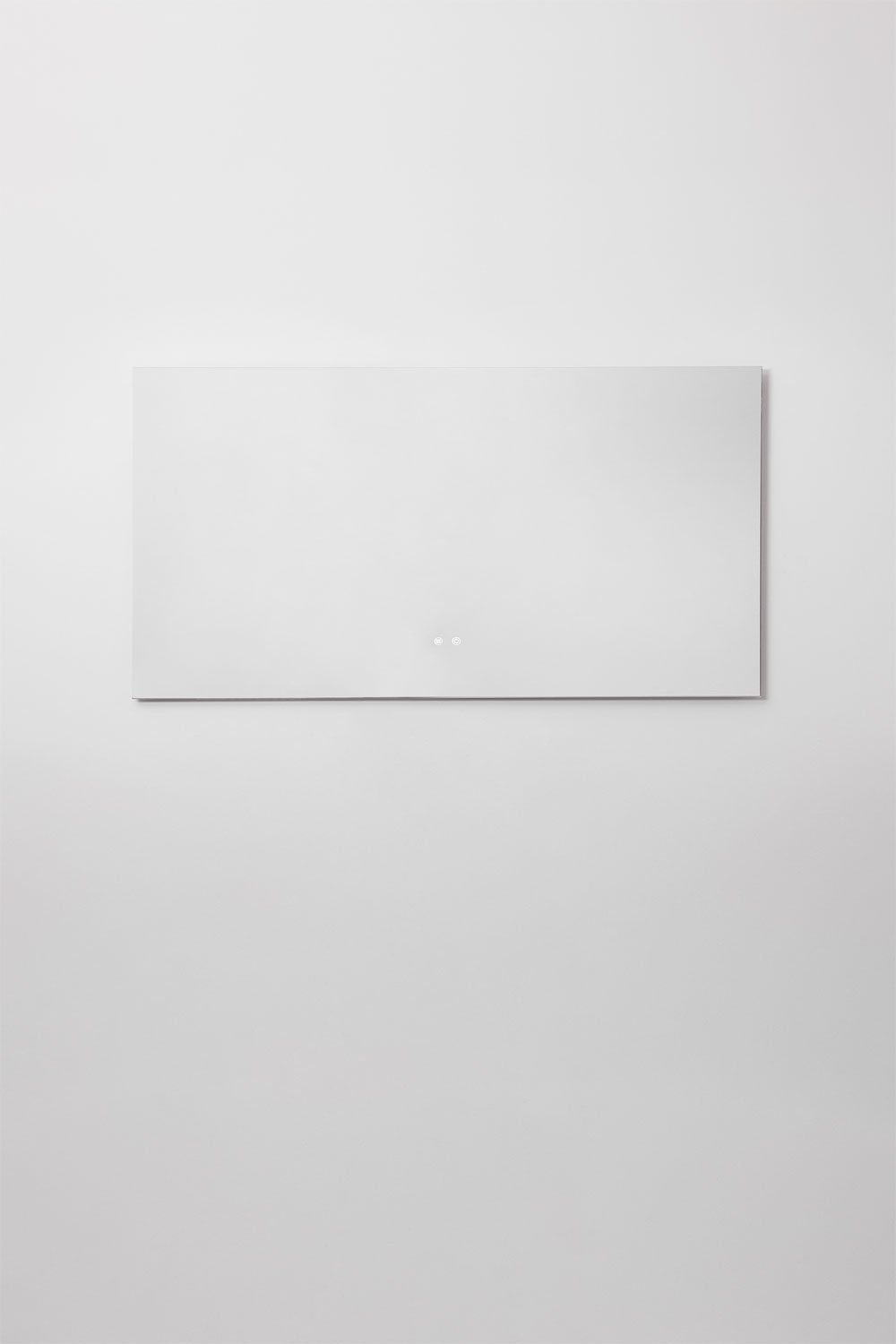 Rectangular bathroom wall mirror with LED light and anti-fog (140x75 cm) Riben, gallery image 1