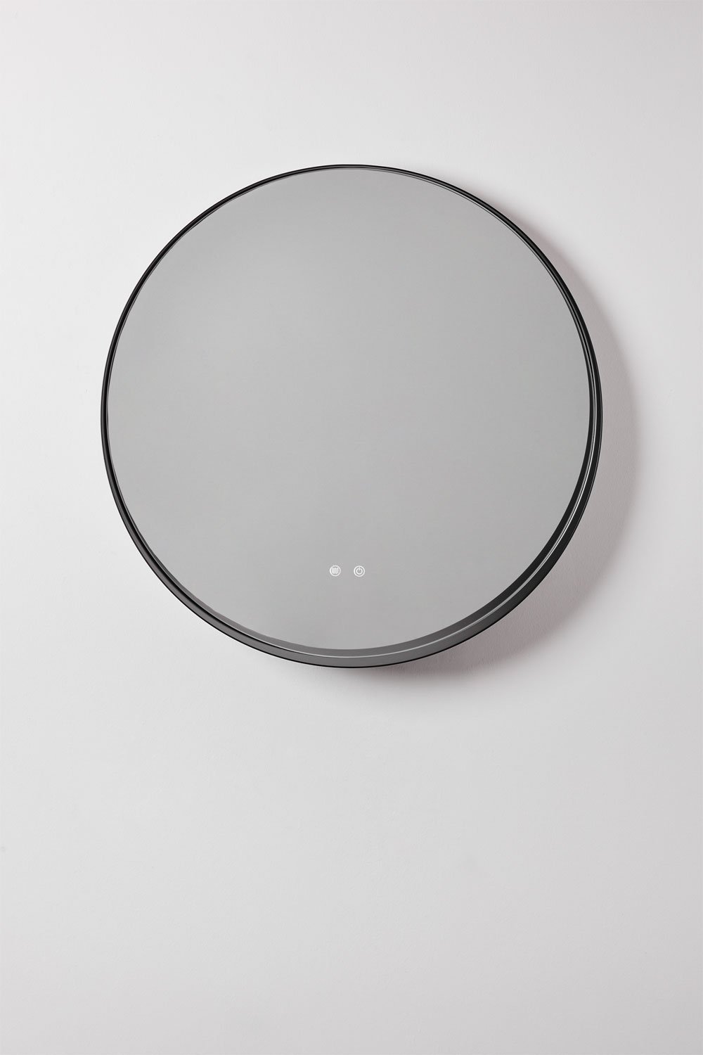 Round bathroom wall mirror with LED light and anti-fog (Ø80 cm) Kimacs, gallery image 1