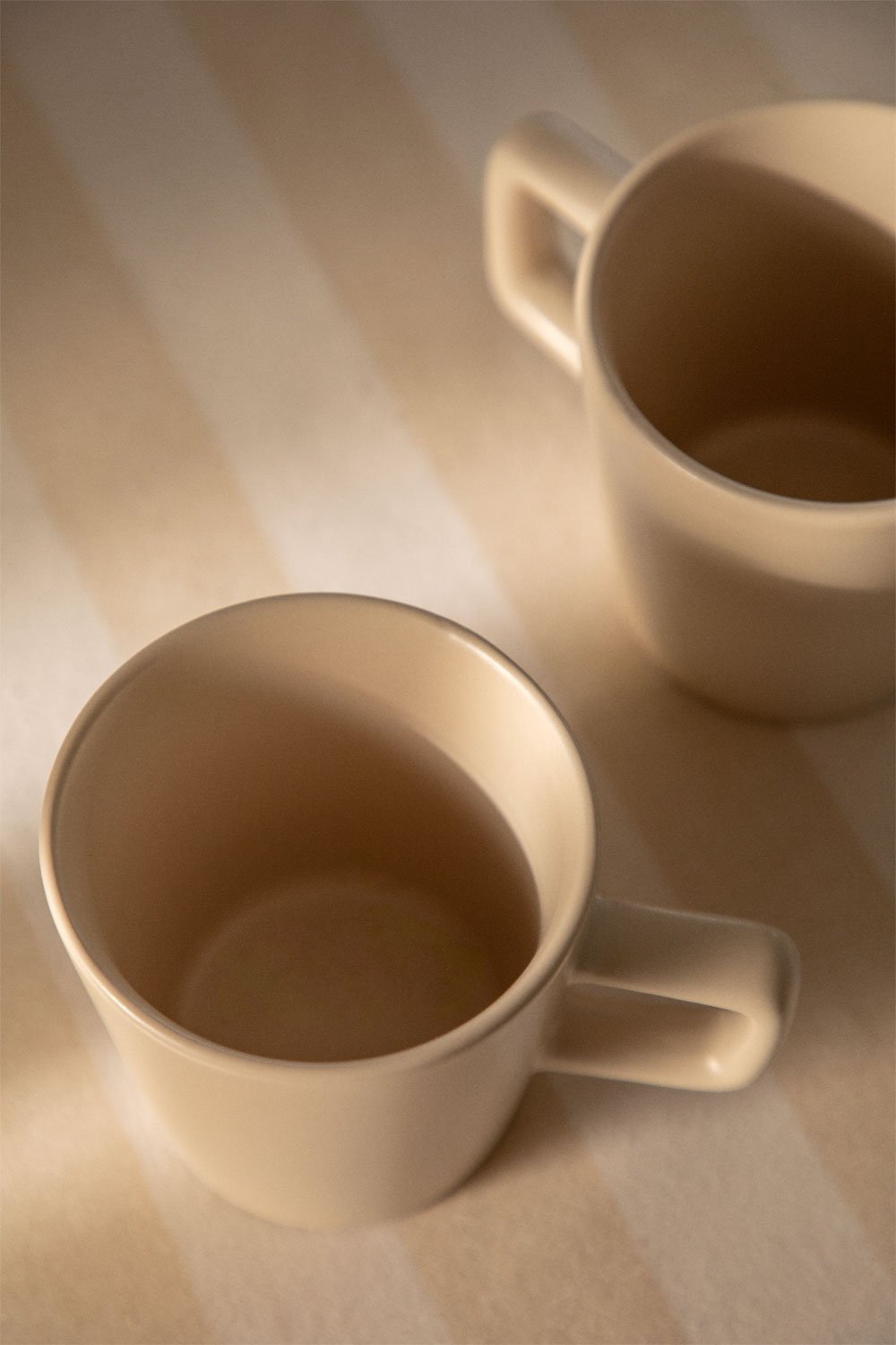 Pack of 2 31cl coffee cups in Sillex stoneware, gallery image 2