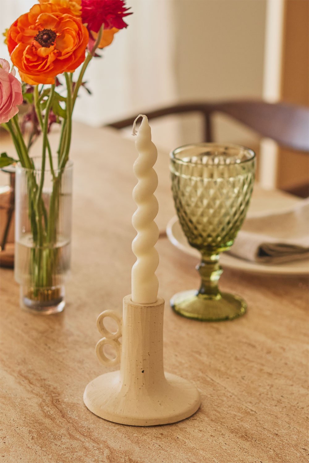 Marit Ceramic Candlestick, gallery image 1