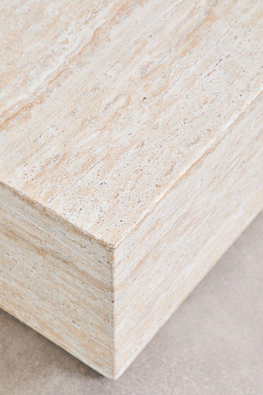 Imala travertine look cement coffee table, gallery image 5