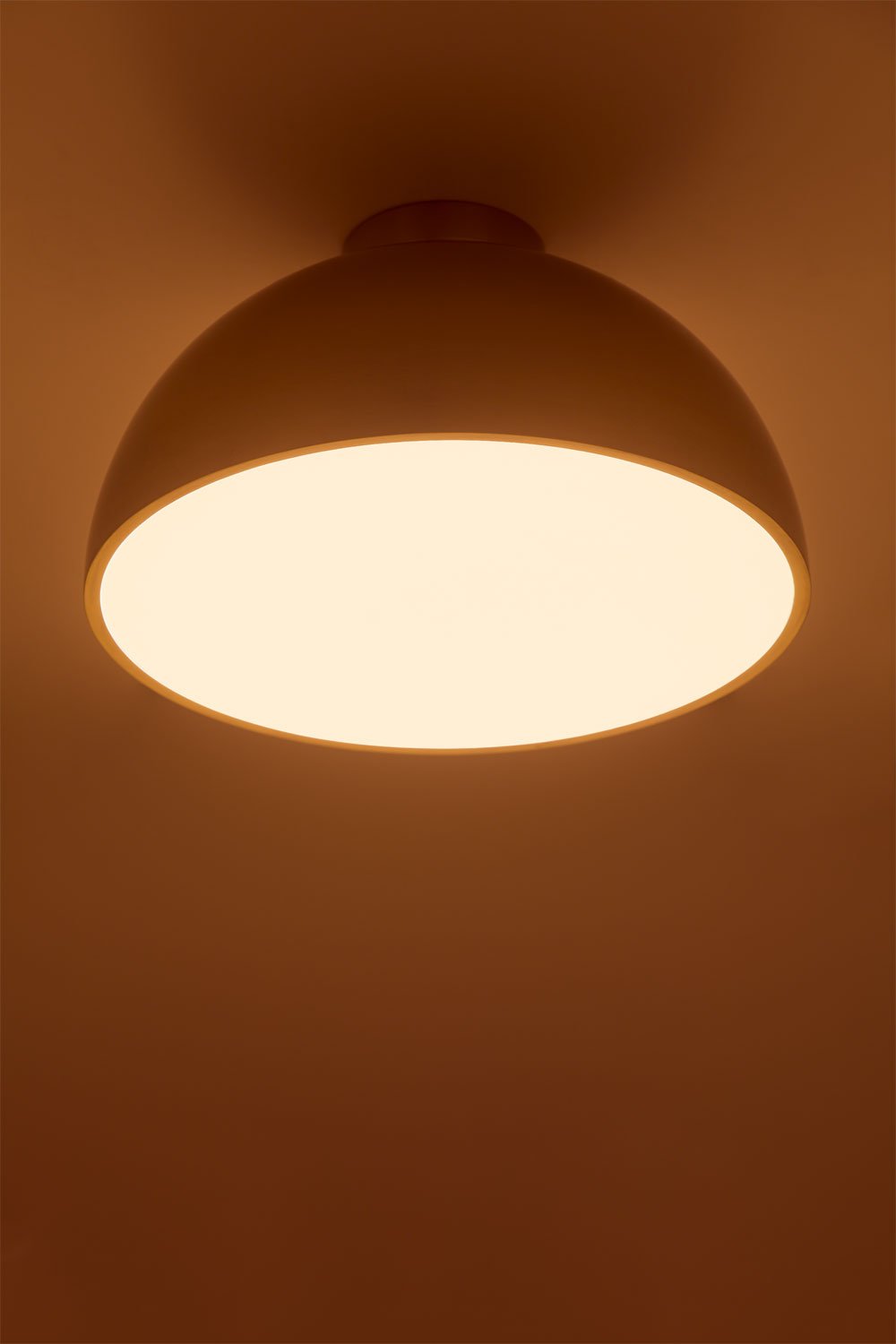 Gong iron LED ceiling light, gallery image 2