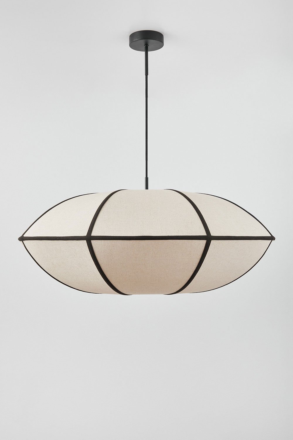 Ceiling lamp in linen Patraix, gallery image 2