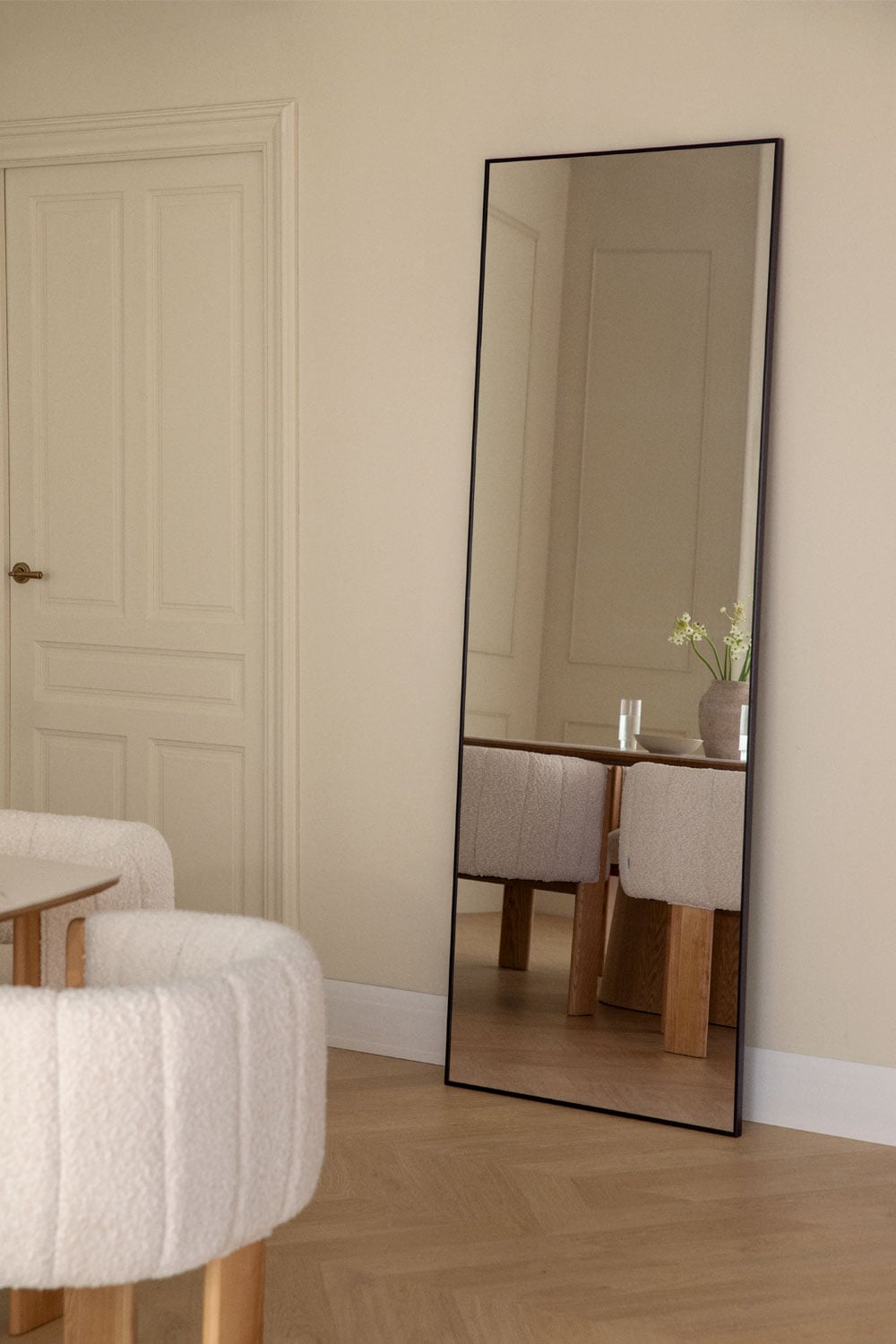 Rectangular wall mirror 70x200 cm in aluminum Mirjam - SKLUM
