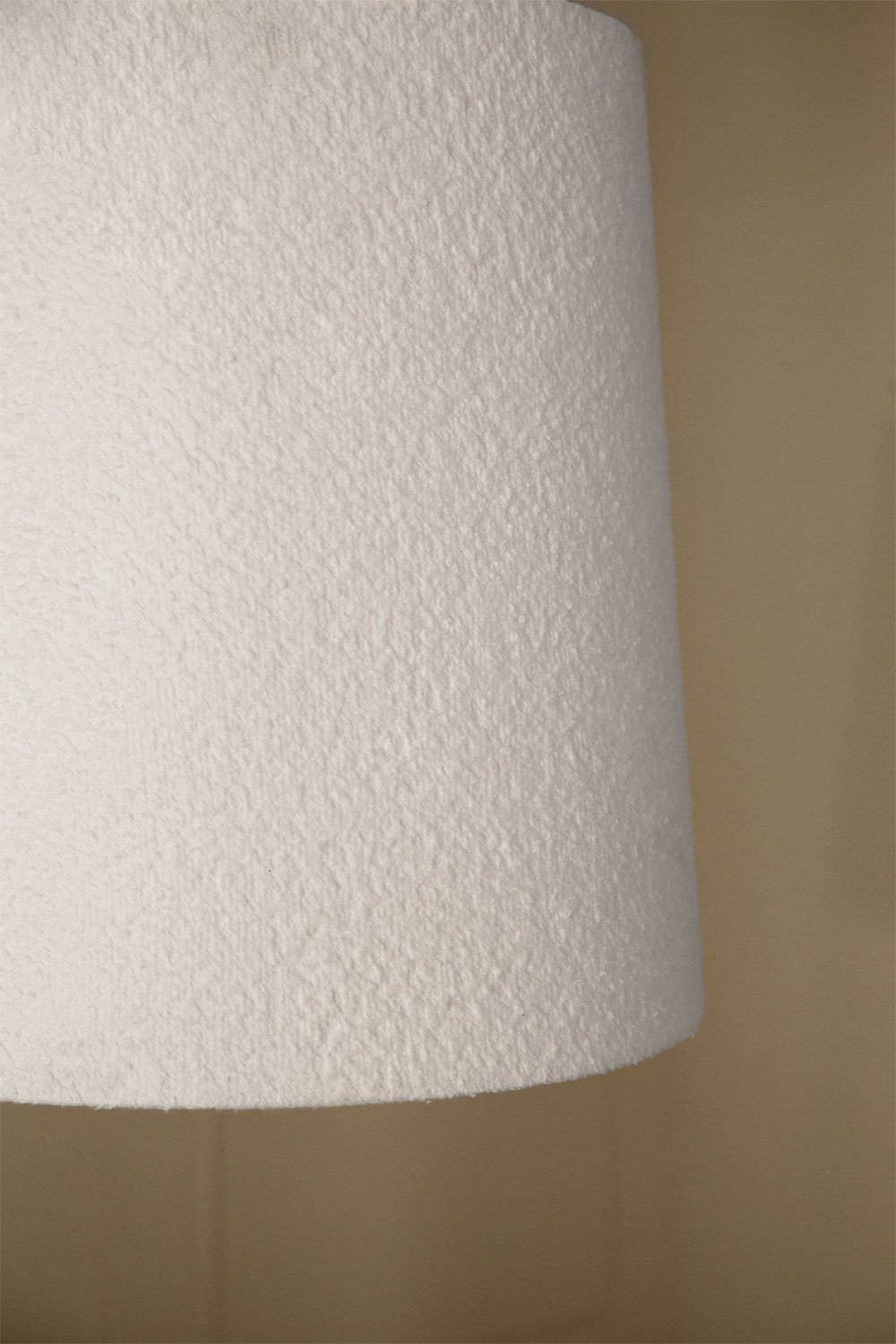 Delmore bouclé fabric ceiling lamp, gallery image 2