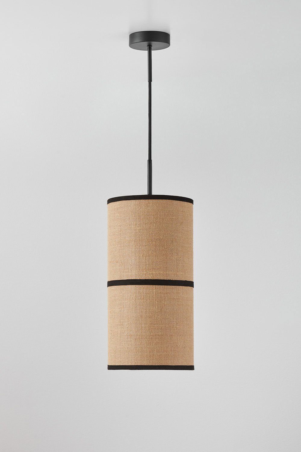 Olinda jute and cotton ceiling lamp, gallery image 1