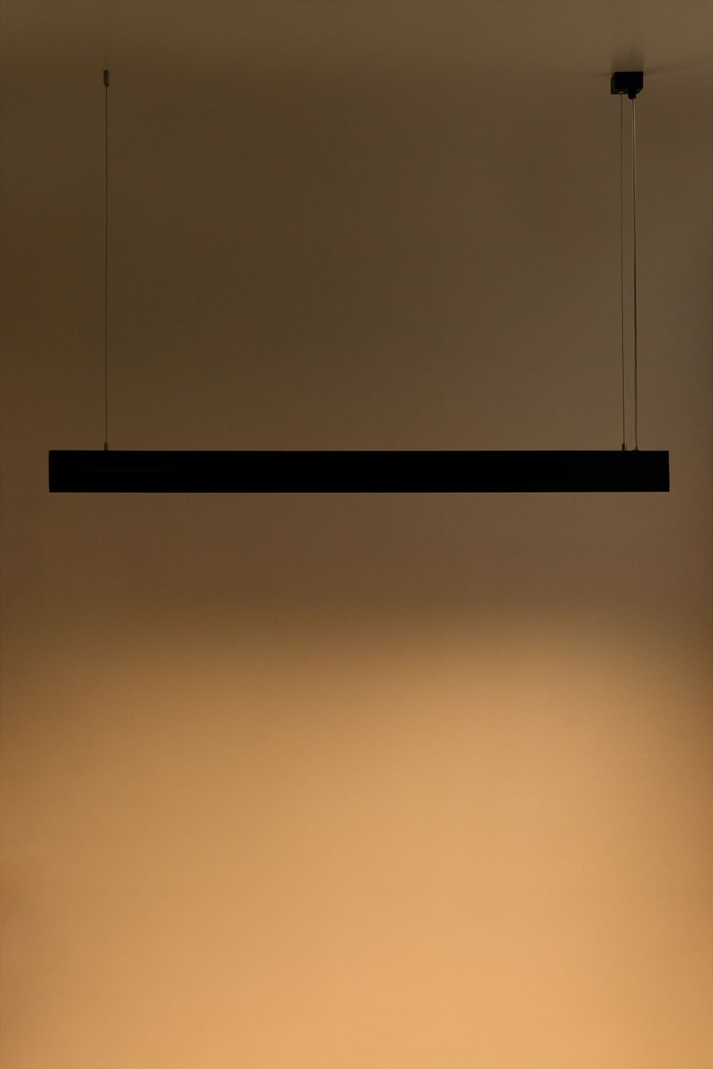 Jiva LED linear ceiling lamp in aluminium (120 cm), gallery image 2