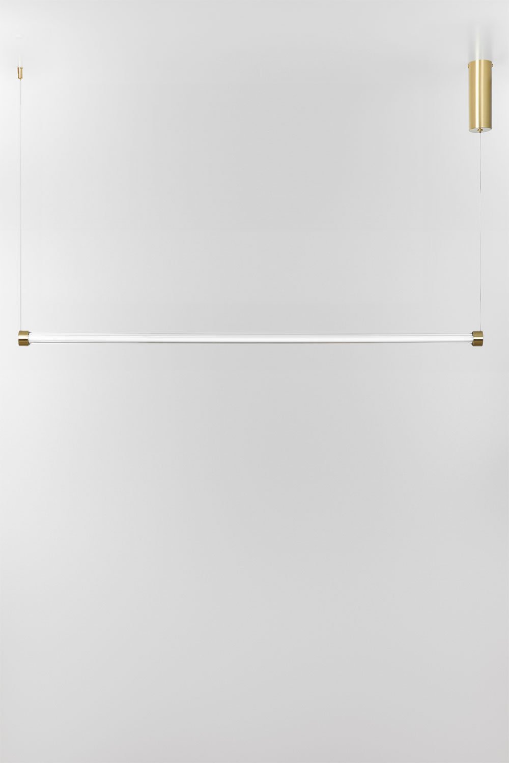 Cornelia LED linear ceiling lamp in metal (120 cm), gallery image 1