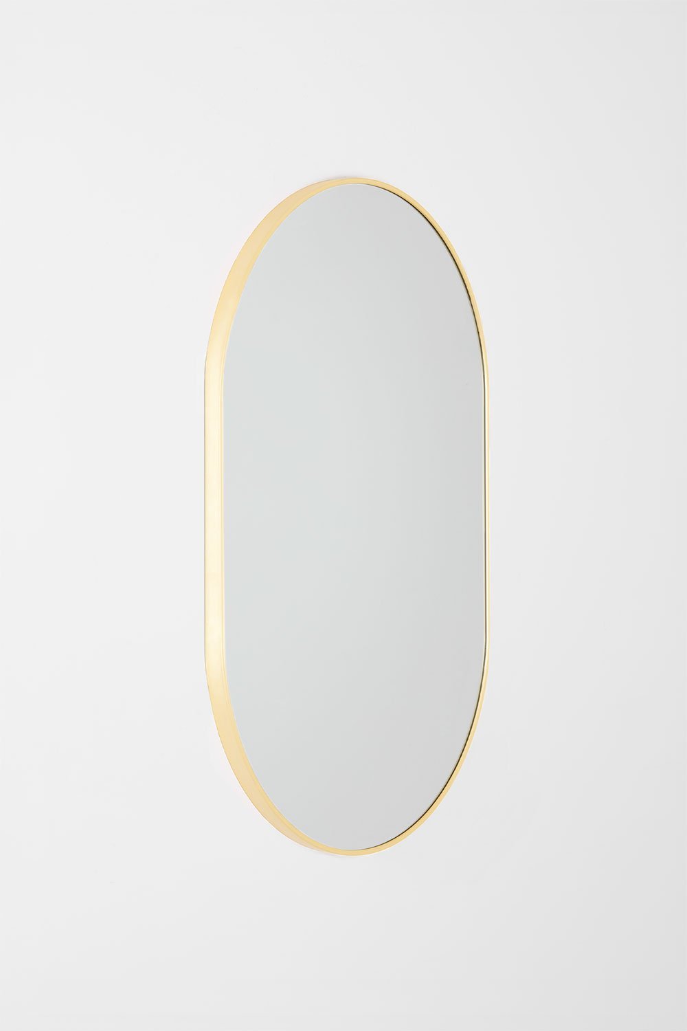 Oval wall mirror in aluminium (60x90 cm) Draves, gallery image 2