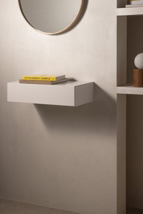 Florens wall-mounted hallway console - White