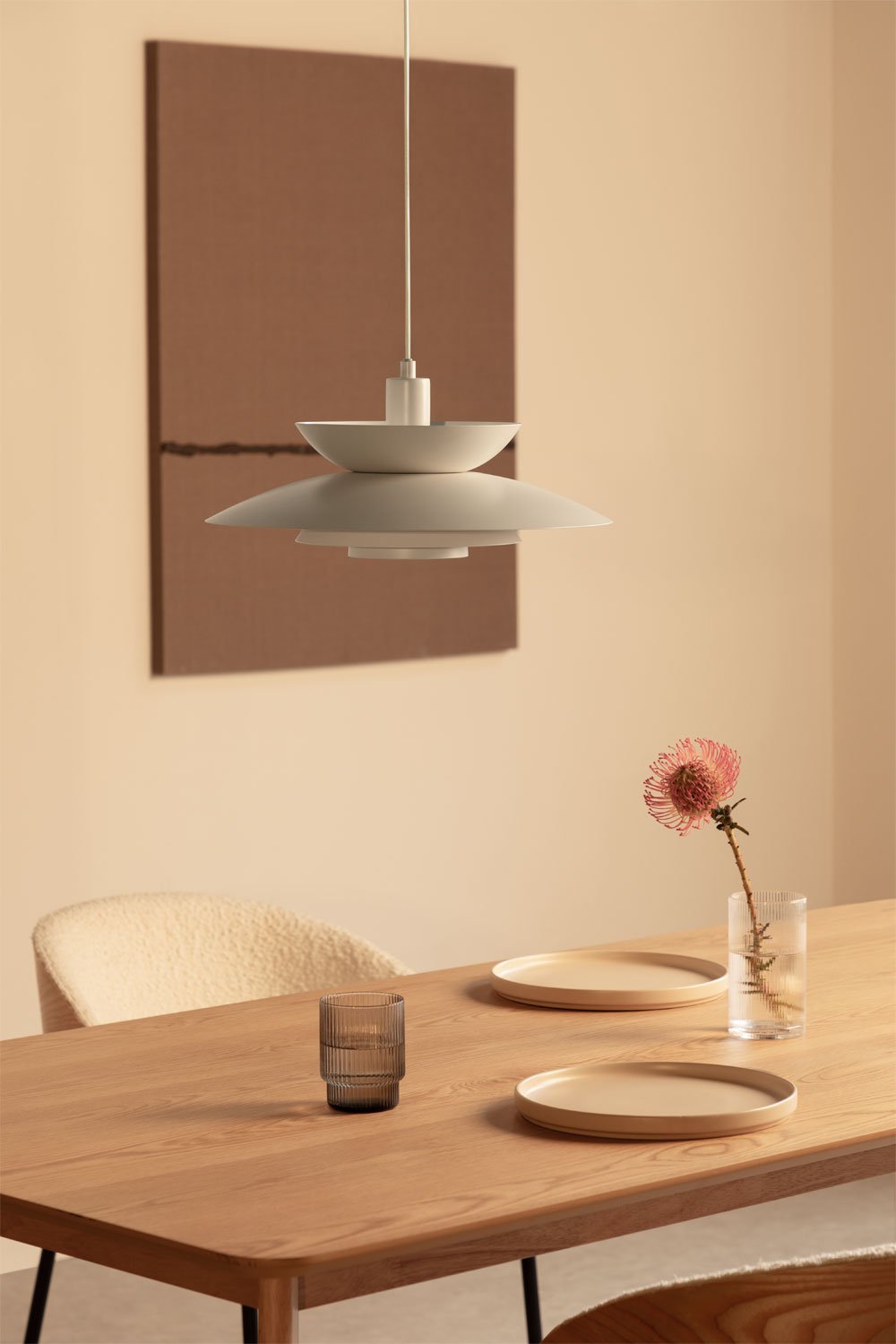 Alicia hanging ceiling lamp in iron, gallery image 1