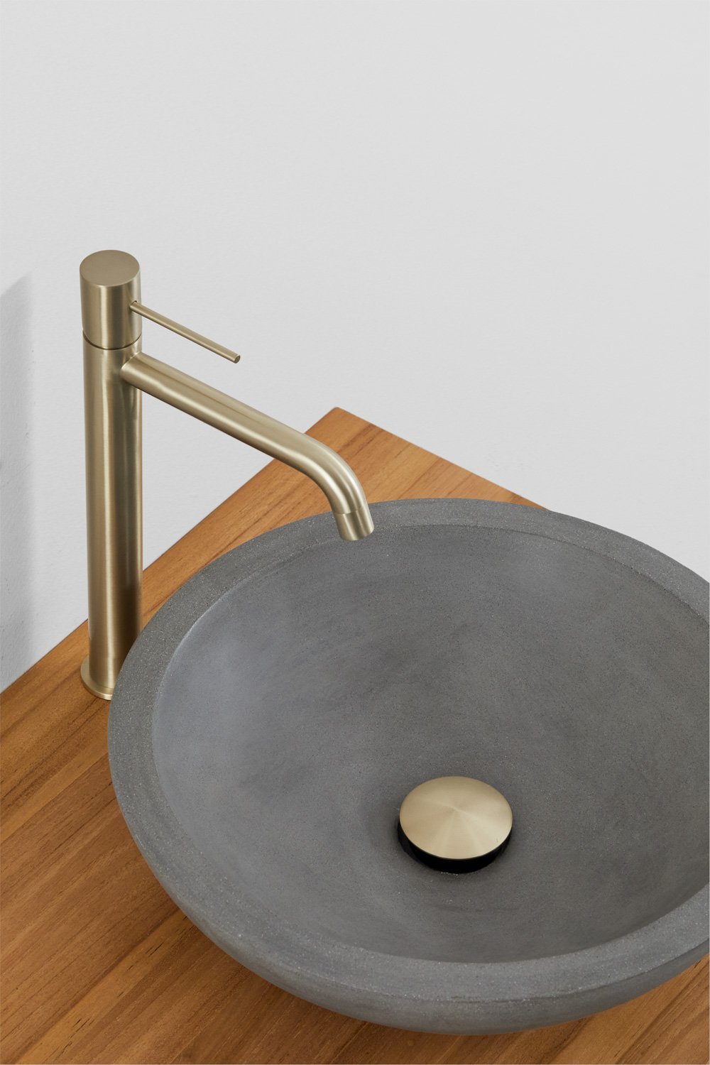 Jabari teak wood wall-mounted bathroom furniture set, gallery image 4