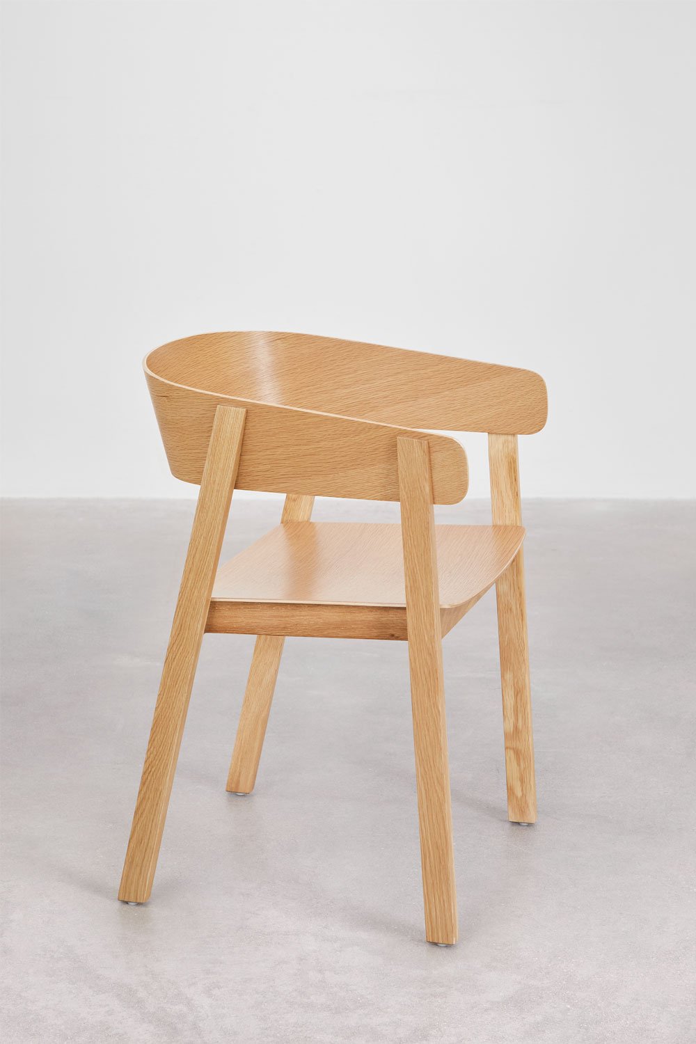 Silla de comedor con reposabrazos en madera de roble Olsen, imagen de galer&iacute;a 3