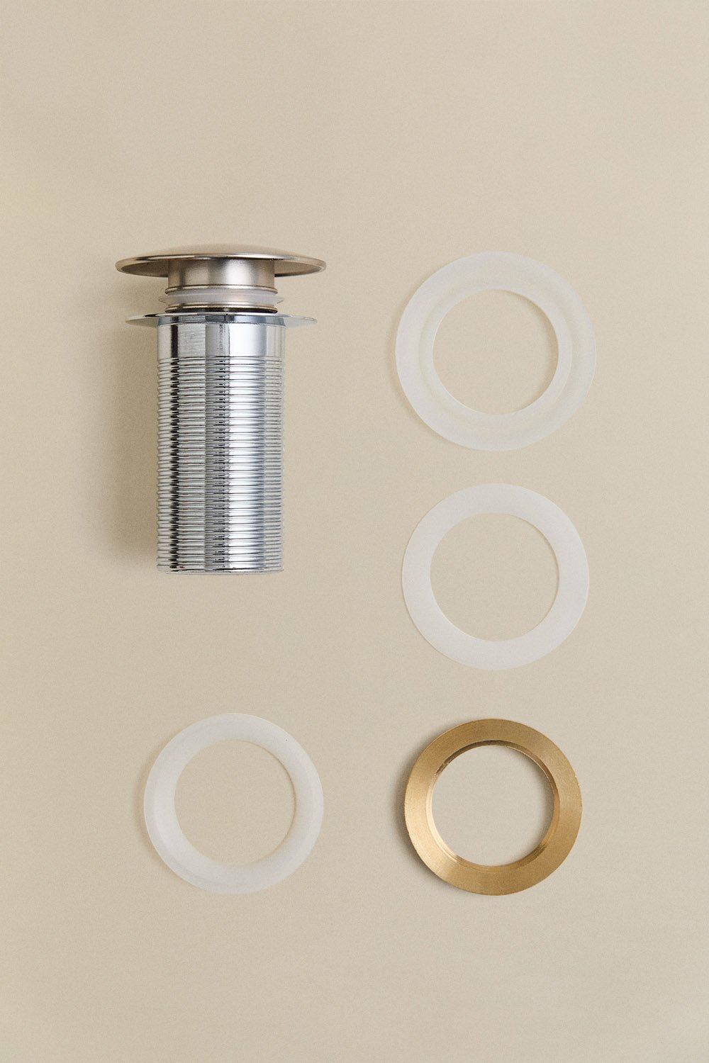 Orveta Click-Clack Stainless Steel and Brass Sink Drain Valve, gallery image 4