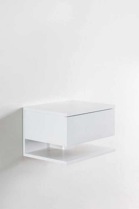 Pack of 2 floating bedside tables with drawer Griviza