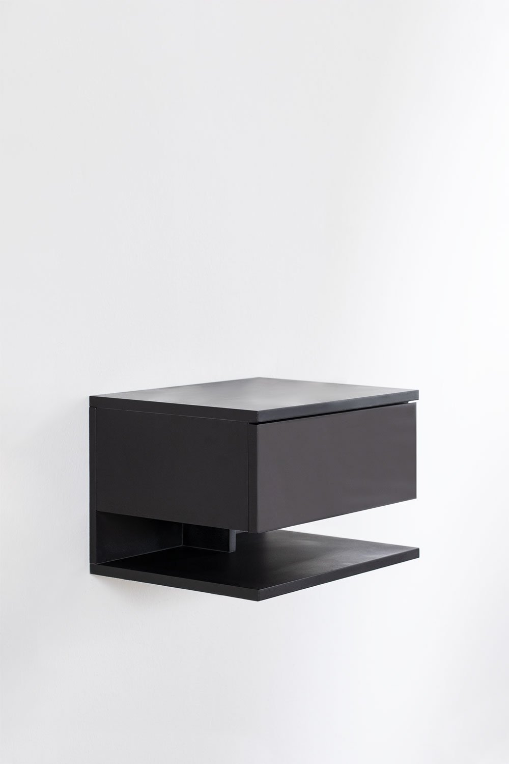 Pack of 2 floating bedside tables with drawer Griviza, gallery image 2