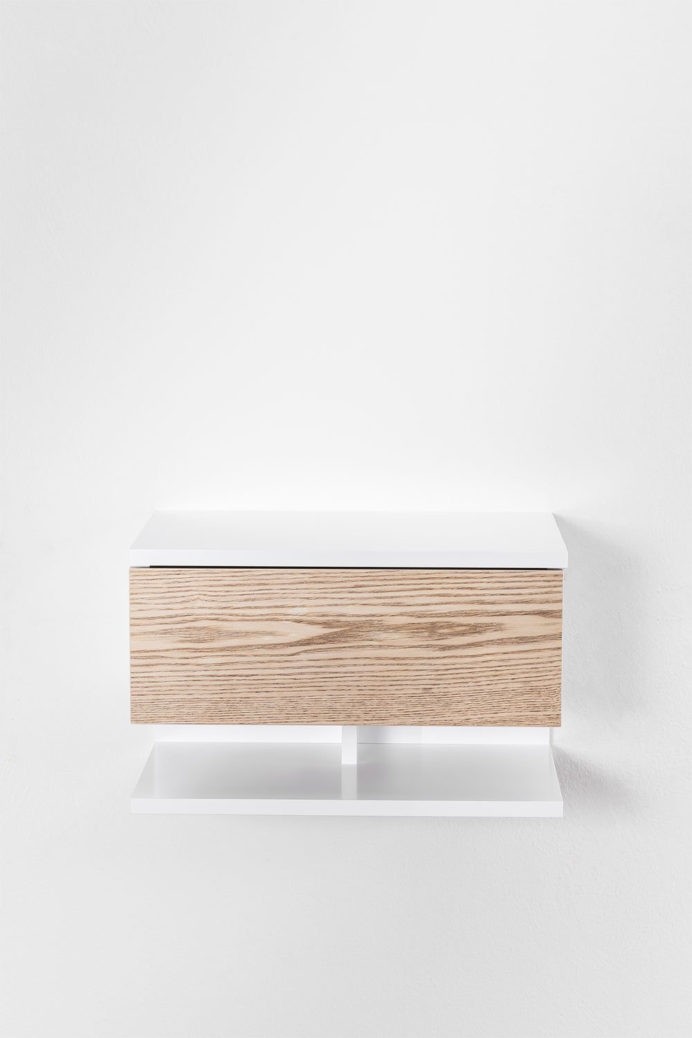 Pack of 2 floating bedside tables with drawer Griviza, gallery image 2