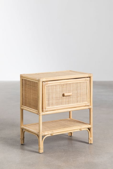 Pack of 2 Yivisc rattan bedside tables