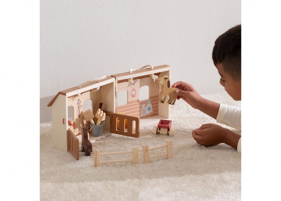 Stable Wooden Briefcase Pegasy Kids
