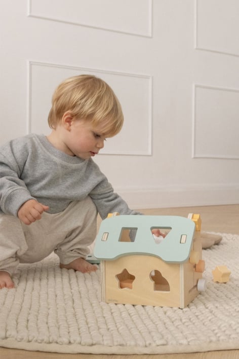 Grady Kids Wooden House with Interlocking Pieces