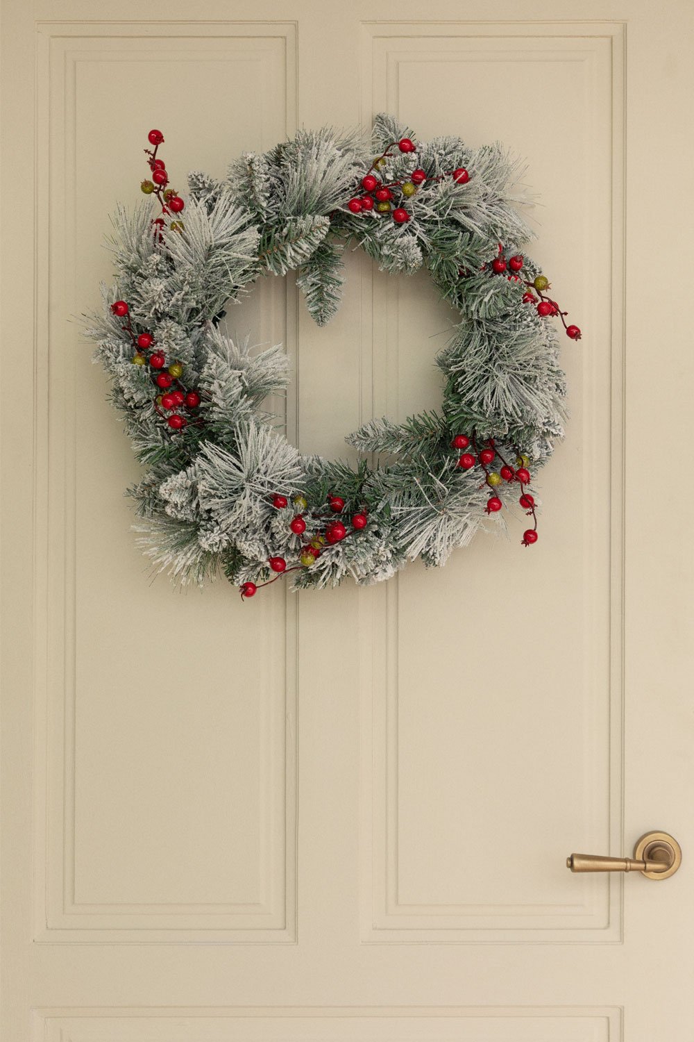 Gaela Christmas Wreath with LED Lights Ø60 cm, gallery image 1