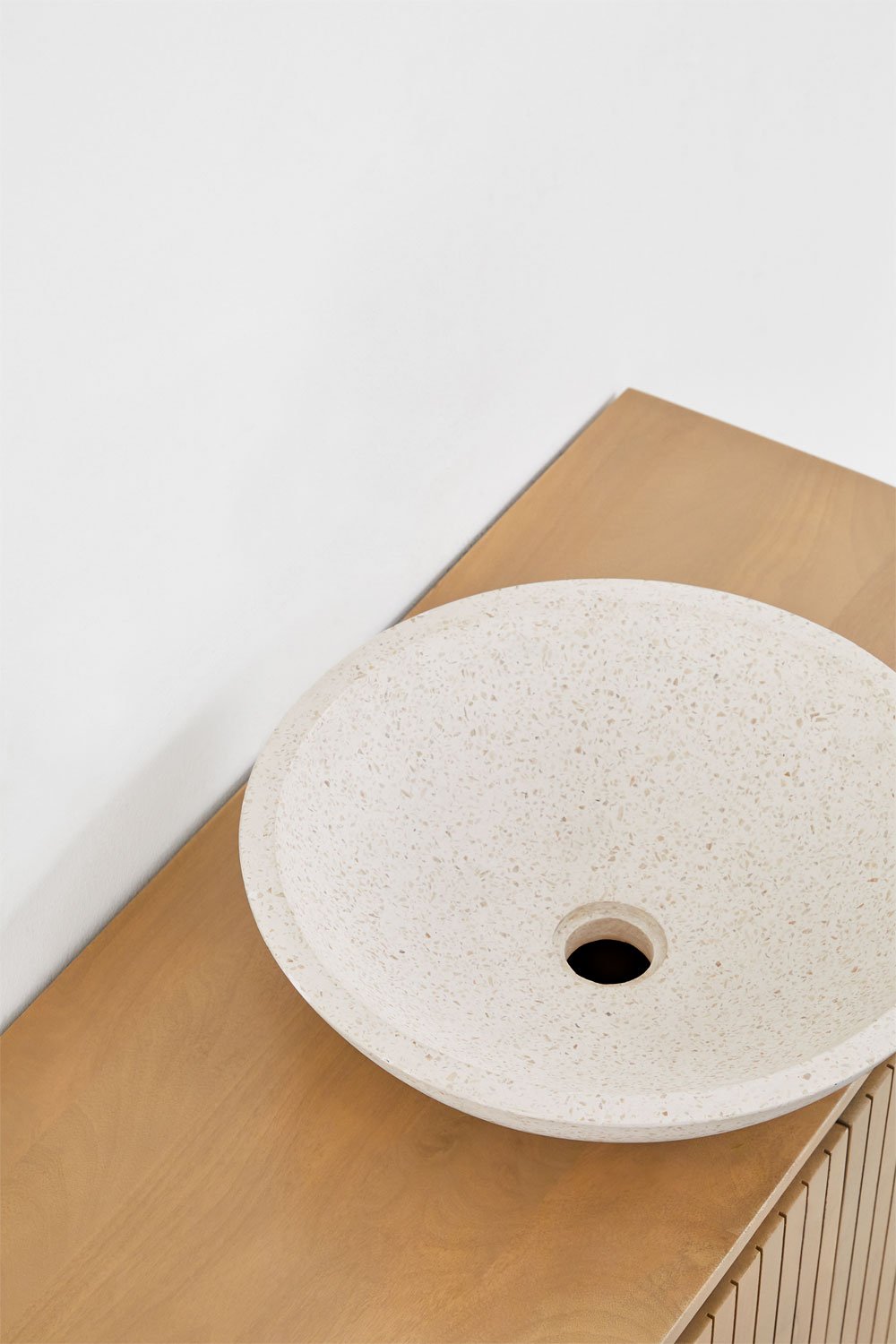 Analis suspended bathroom furniture set in mango wood, gallery image 4