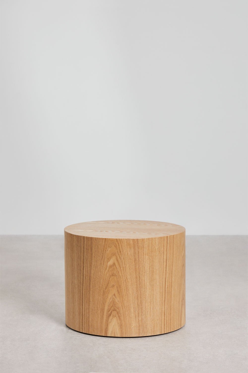 Lily round side table in MDF and ash veneer (Ø50 cm), gallery image 2