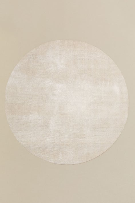 Daroca round rug - Beige Cream