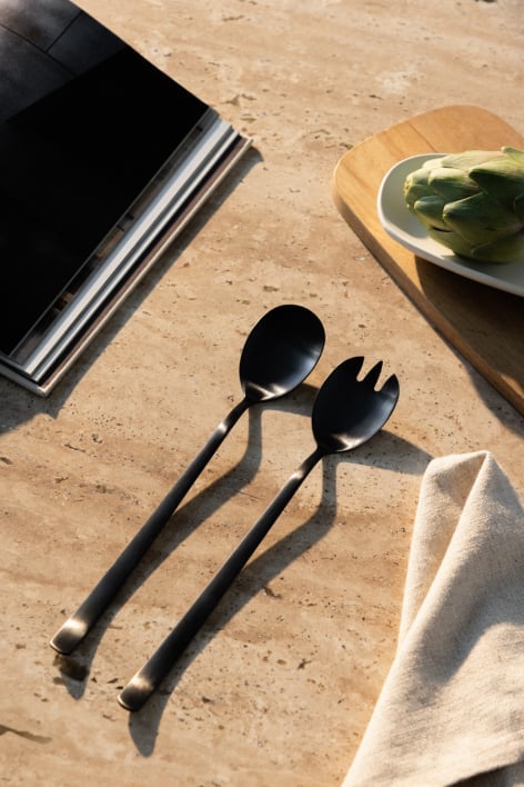 Sornia 2-piece stainless steel salad servers