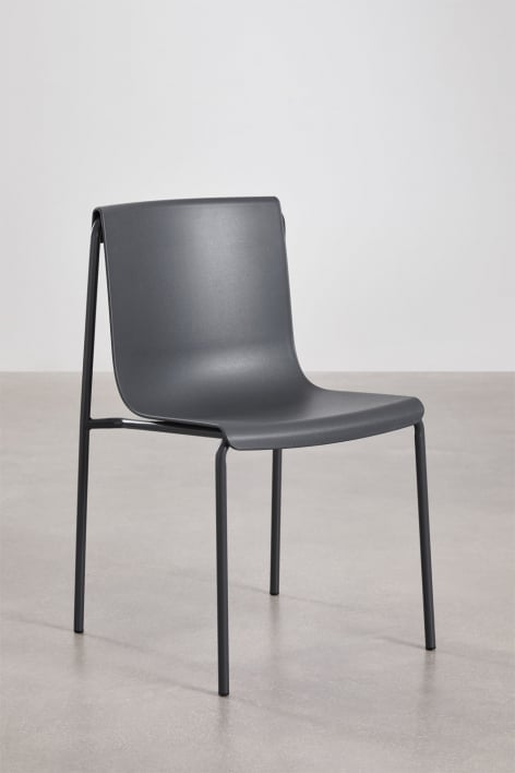 Pack of 2 Ismene polypropylene dining chairs