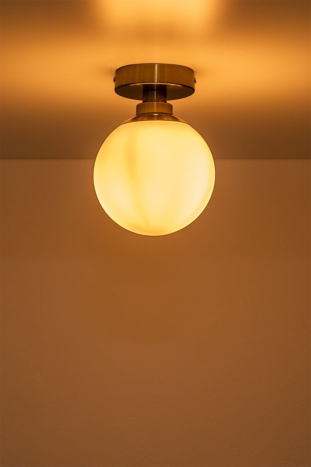 Uvol Traditional Ceiling Light with Glass Ball, gallery image 2