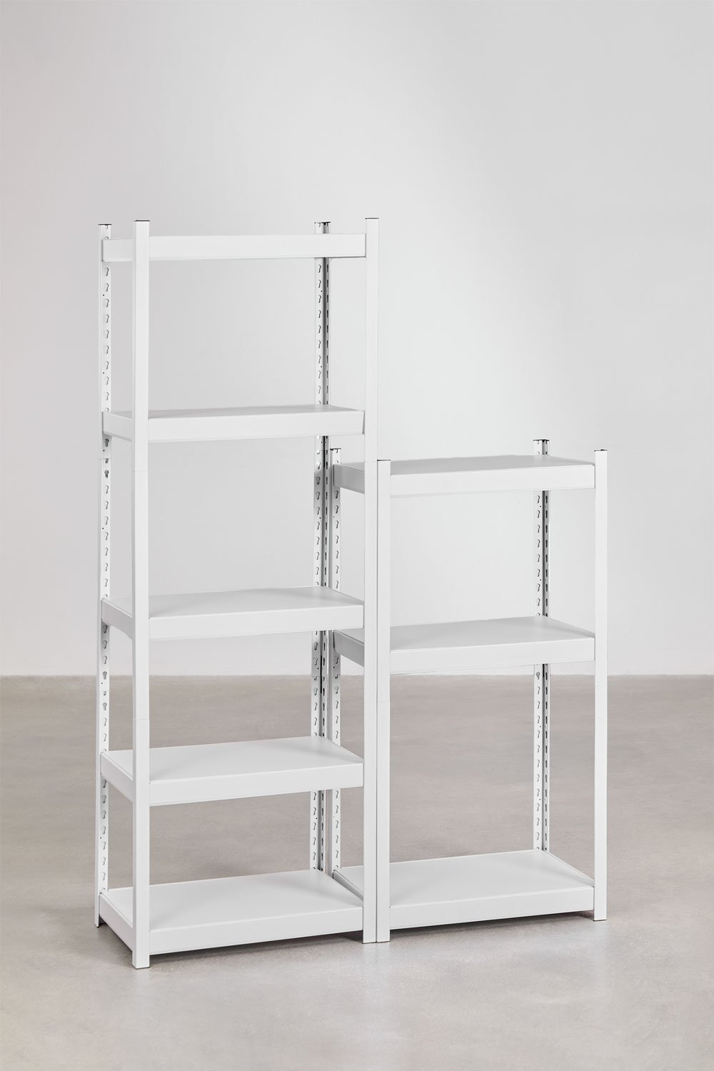 Set of 2 steel shelves (180-120x60 cm) Crenzi, gallery image 1