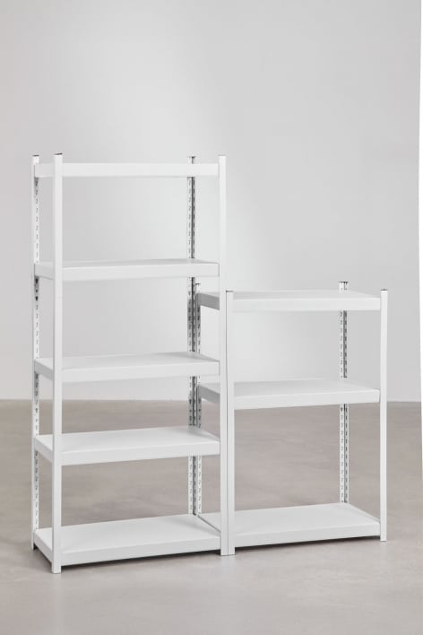 Set of 2 steel shelves (180-120x80 cm) Crenzi