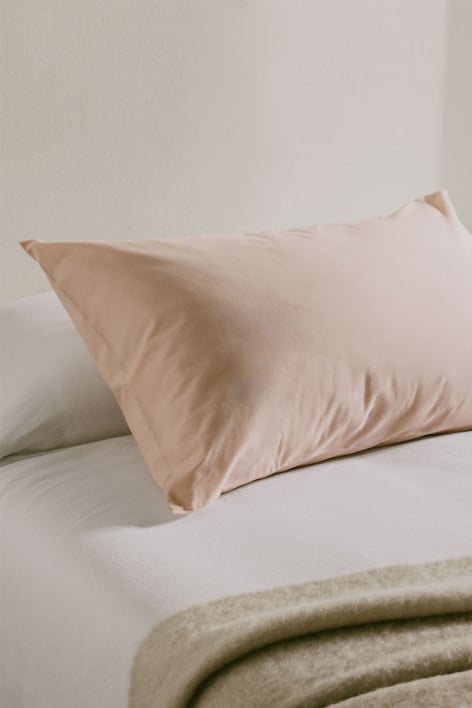 Agassi 180 thread count percale cotton pillowcase