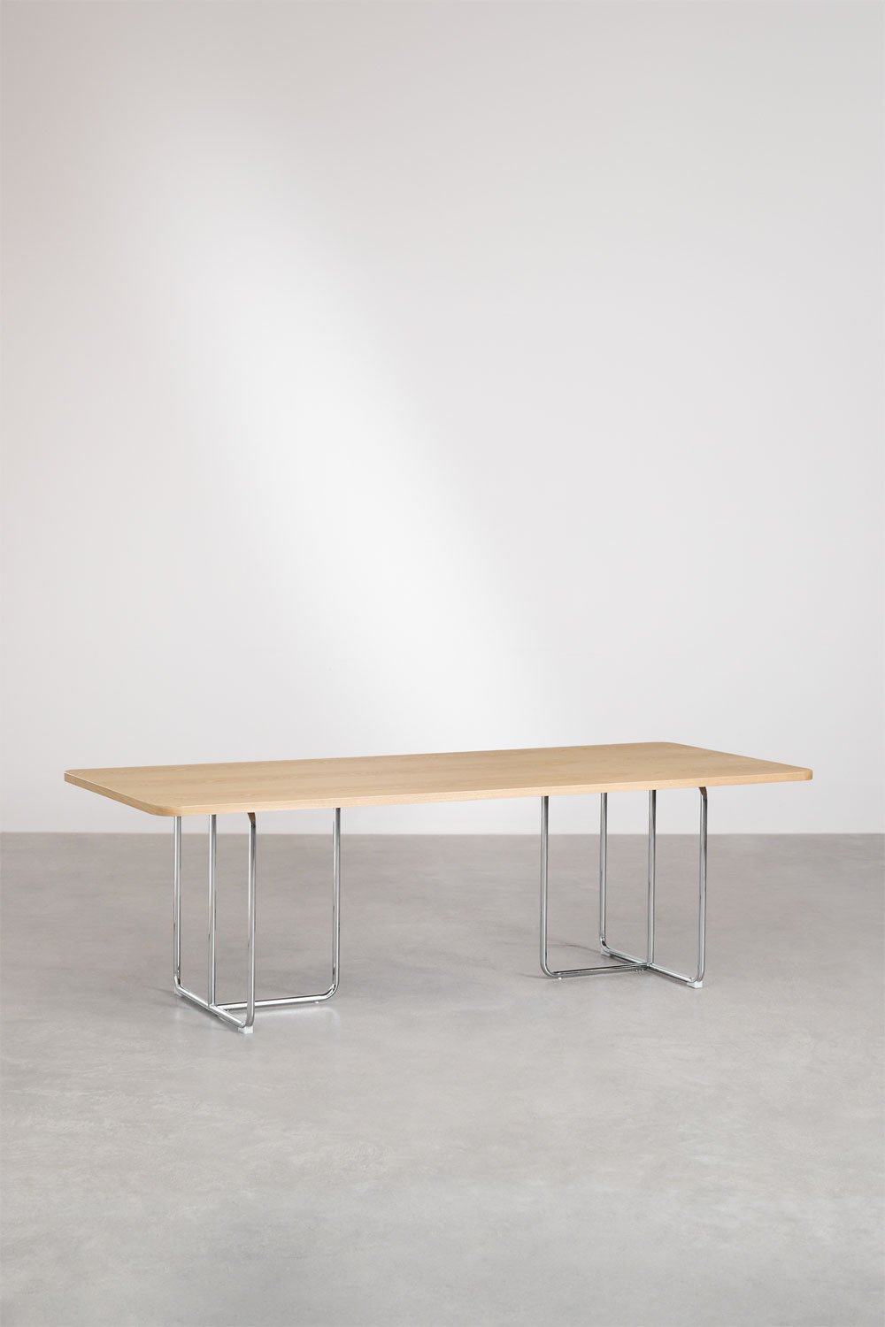 Rectangular dining table in MDF and stainless steel Tento, gallery image 2