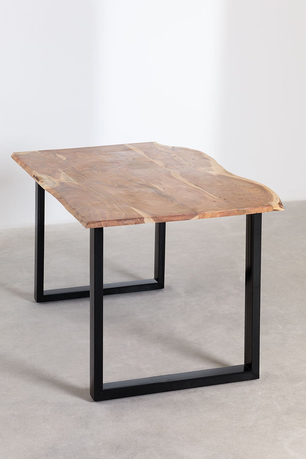 Rectangular dining table in Sami acacia wood, gallery image 1