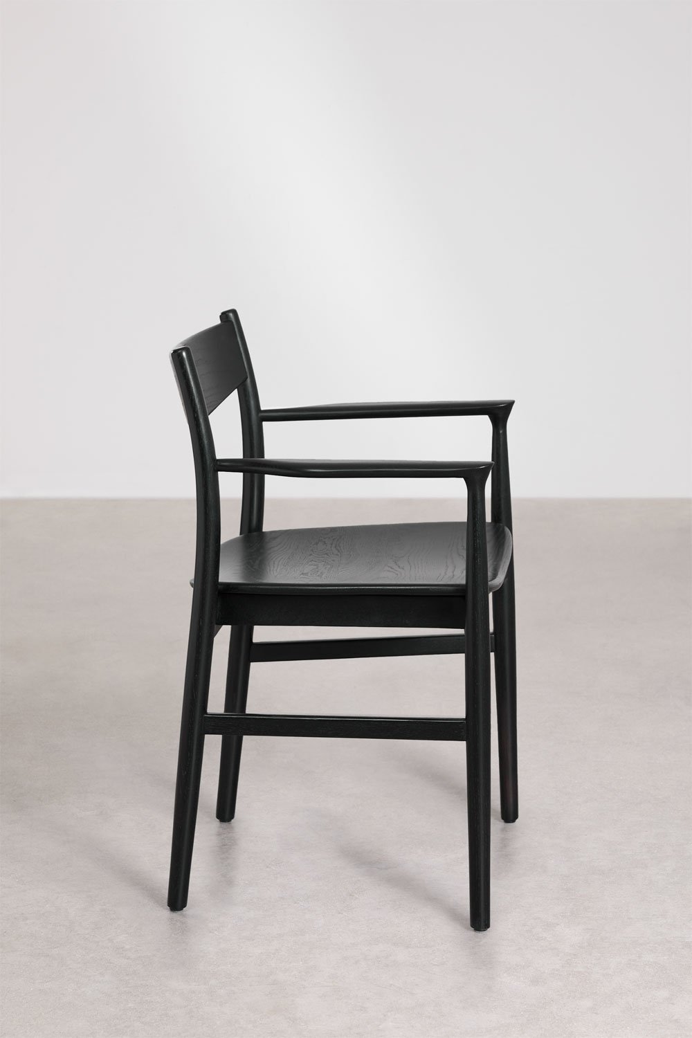 4-piece dining chair set in oak wood Mireita, gallery image 4