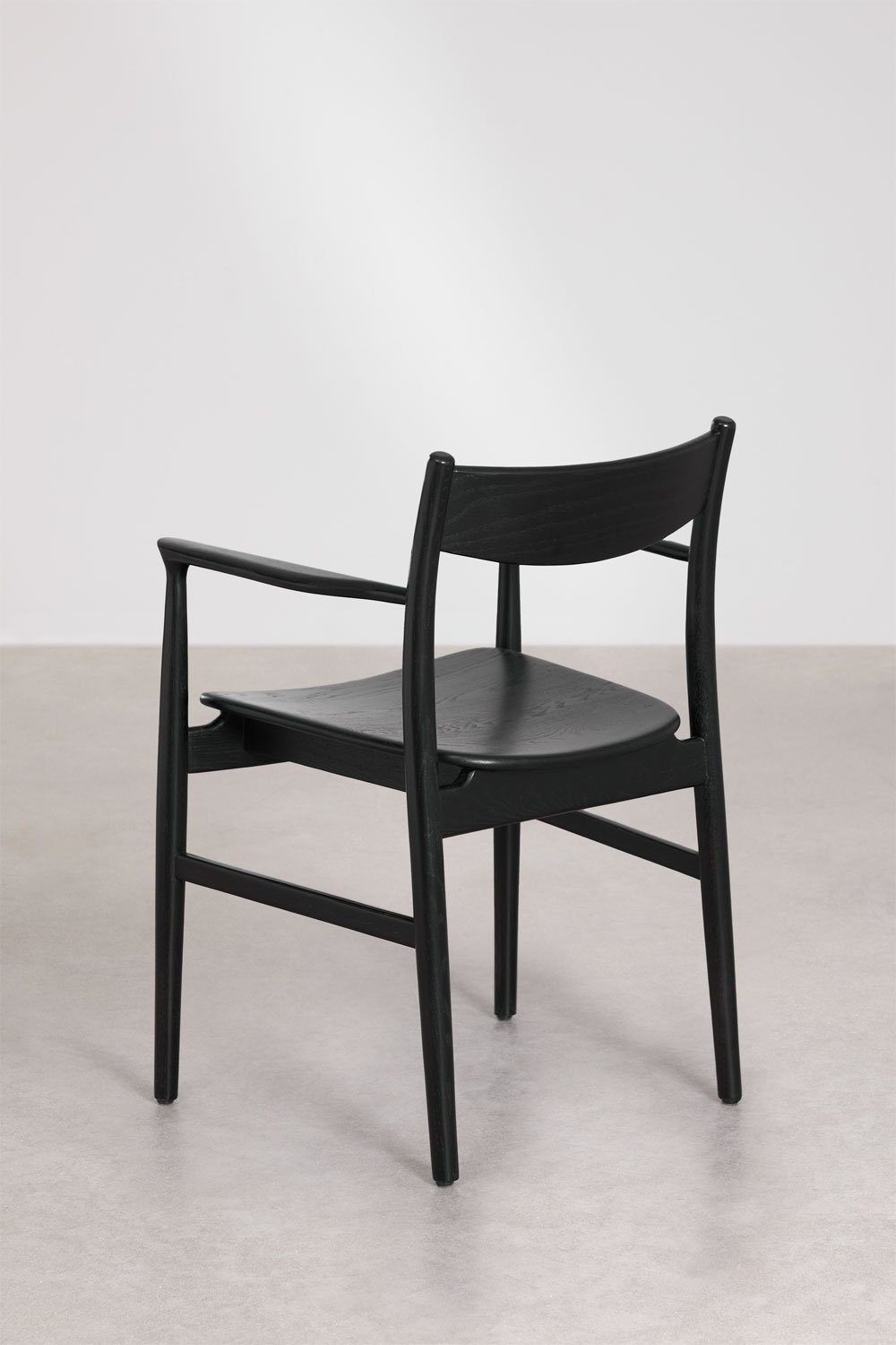 4-piece dining chair set in oak wood Mireita, gallery image 5