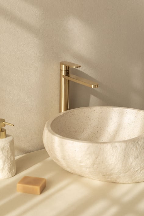 Alameda brass basin tap - Golden