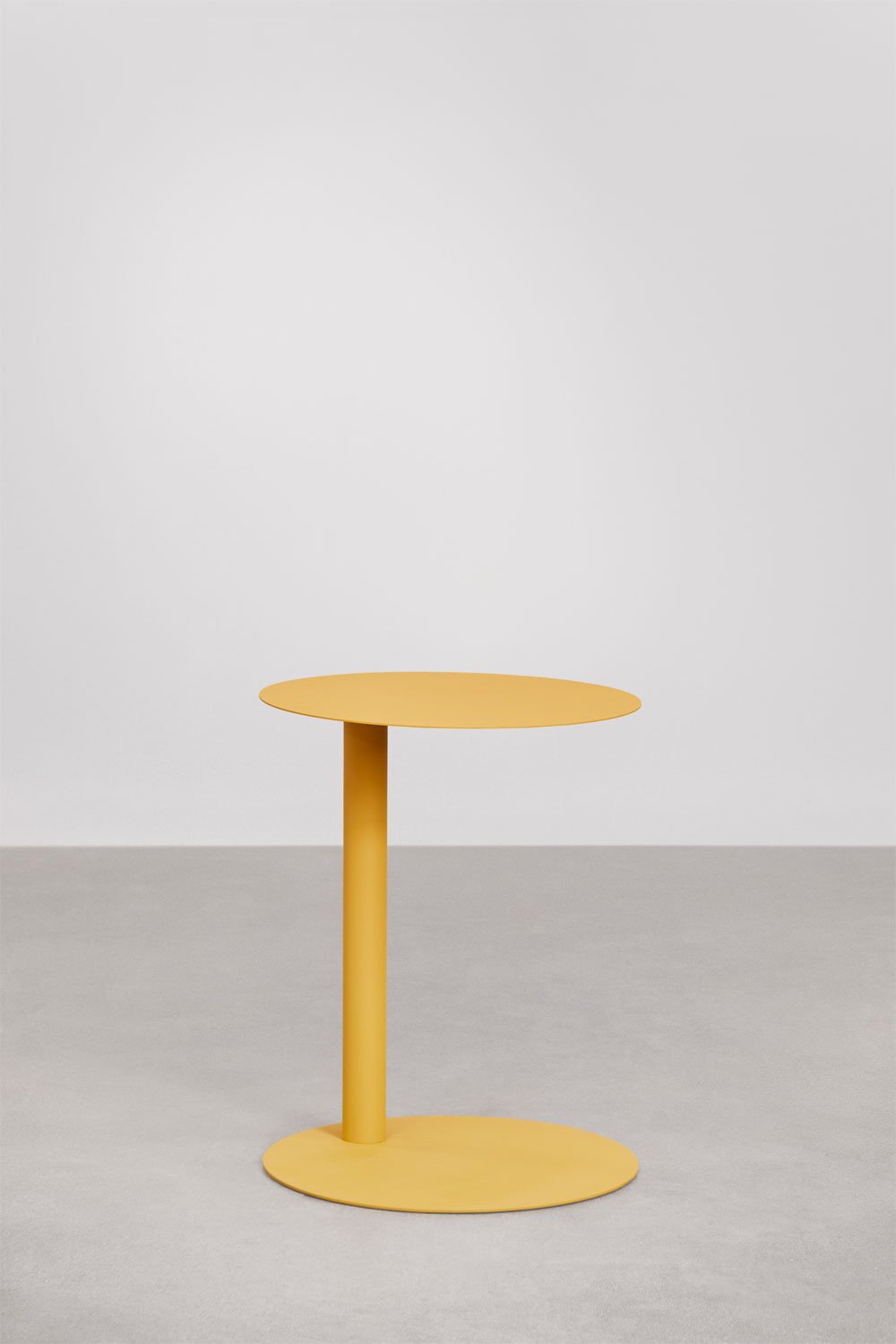Round garden side table Ø40 cm in steel Yannik, gallery image 2
