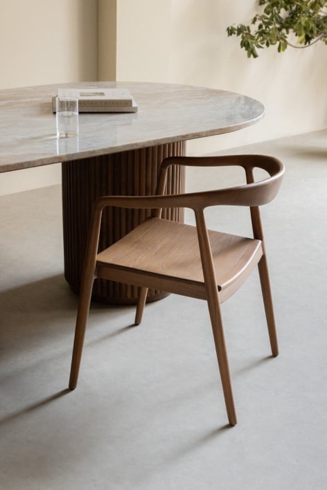 Rokan teak dining chair