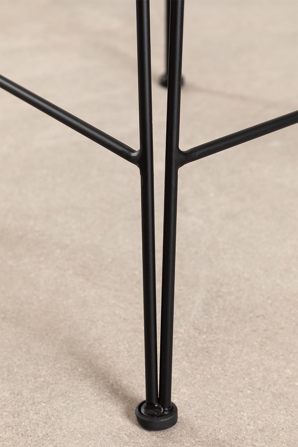 Pack of 4 Eska synthetic rattan high garden stools, gallery image 6