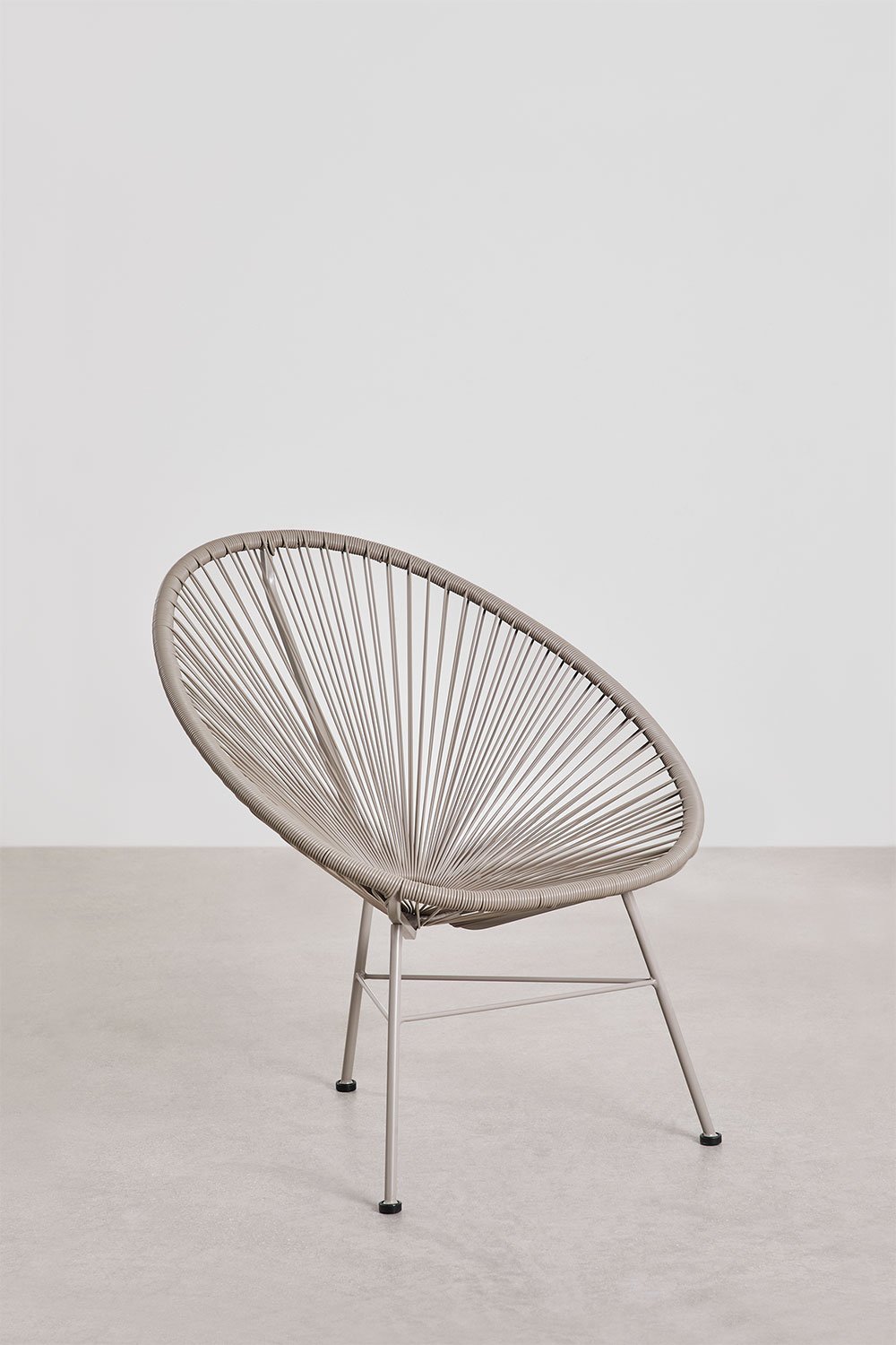 New Acapulco steel and synthetic wicker armchair, gallery image 1
