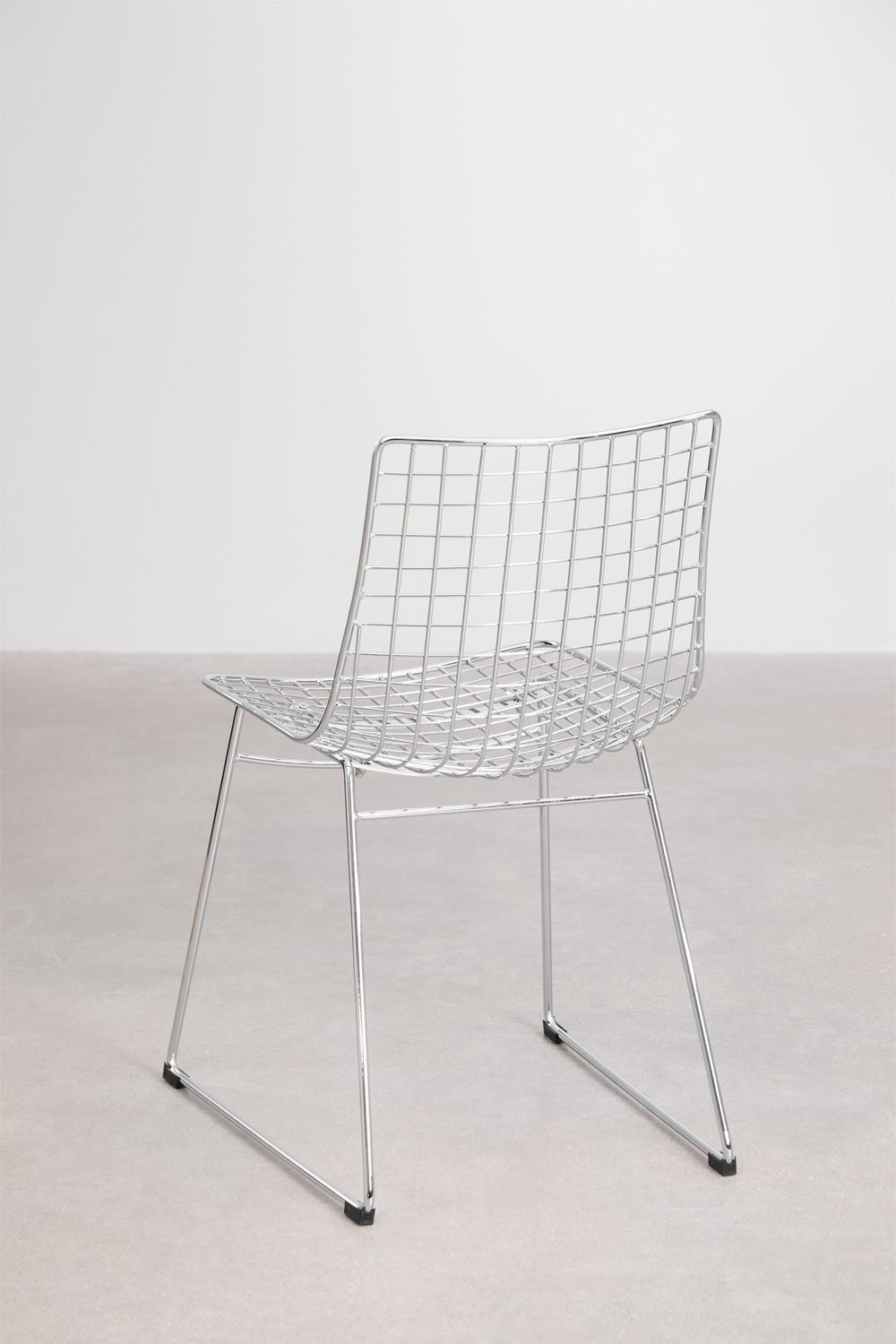 Pack of 4 Renee steel dining chairs, gallery image 5