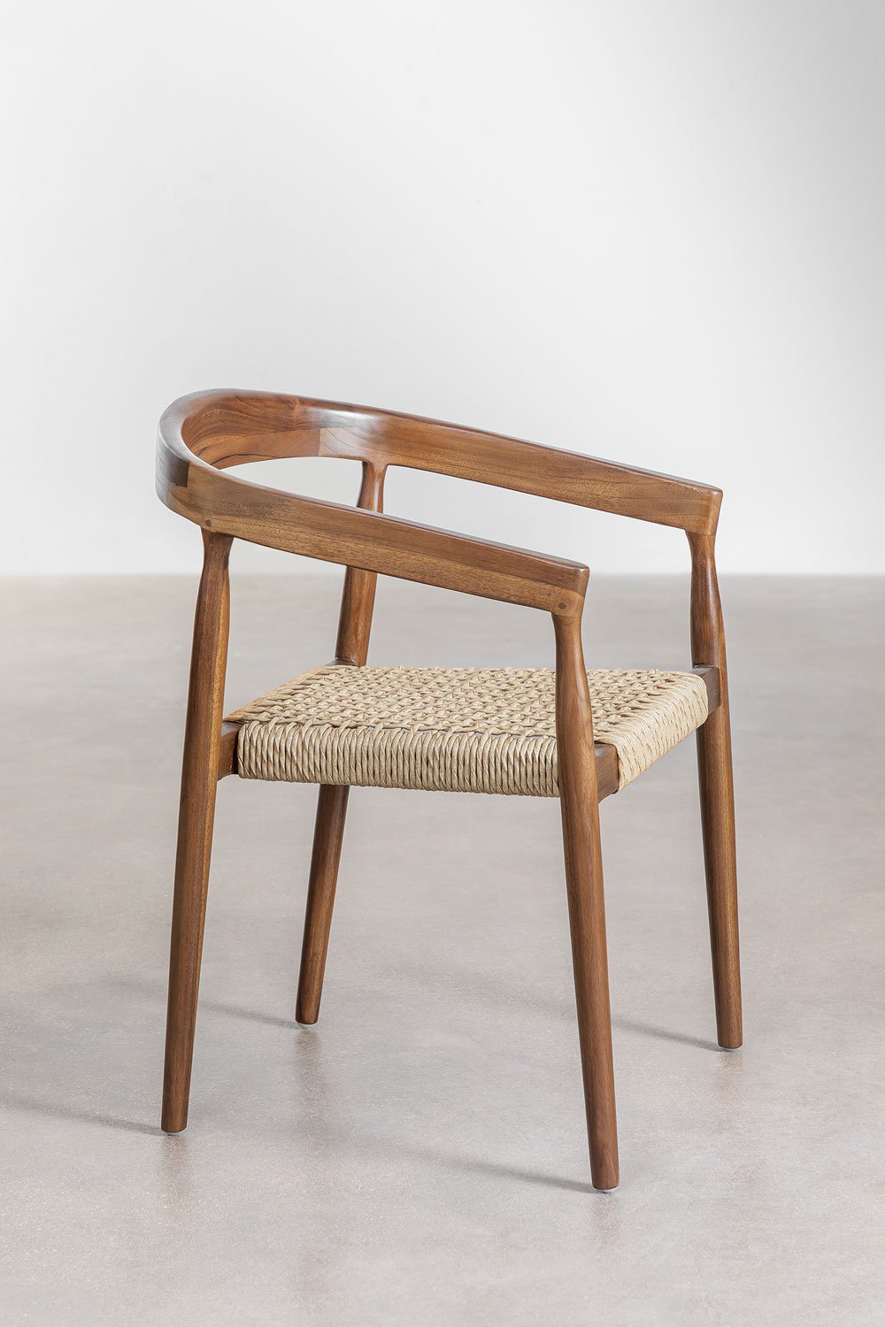 Pack of 2 Visby teak garden chairs, gallery image 3