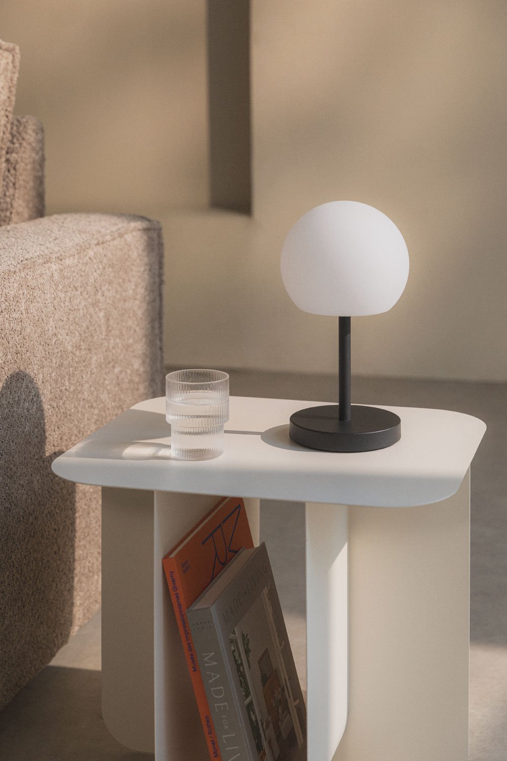 Wireless LED table lamp in iron Kiemery, gallery image 1