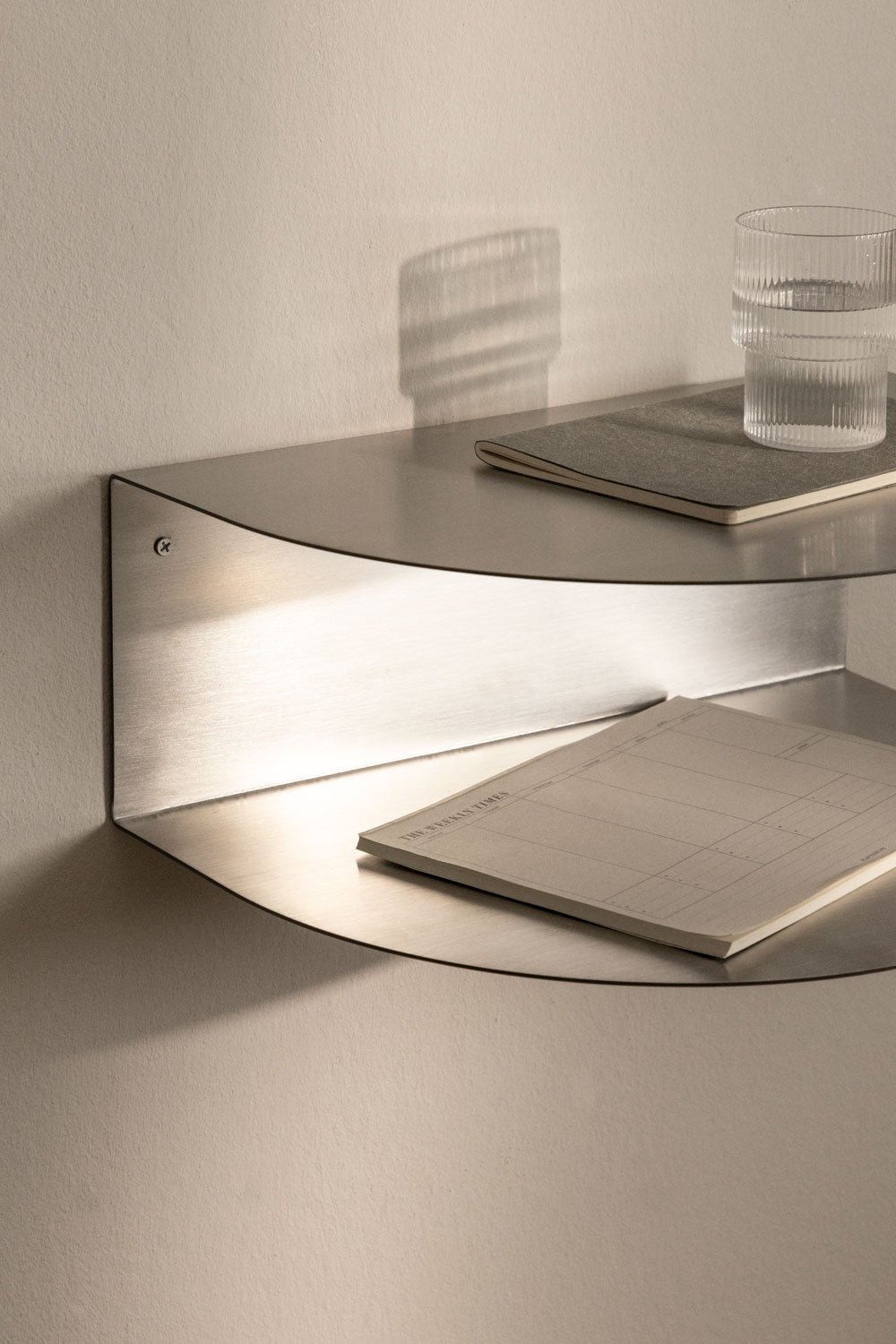 Taifa Brushed Steel Shelf, gallery image 2