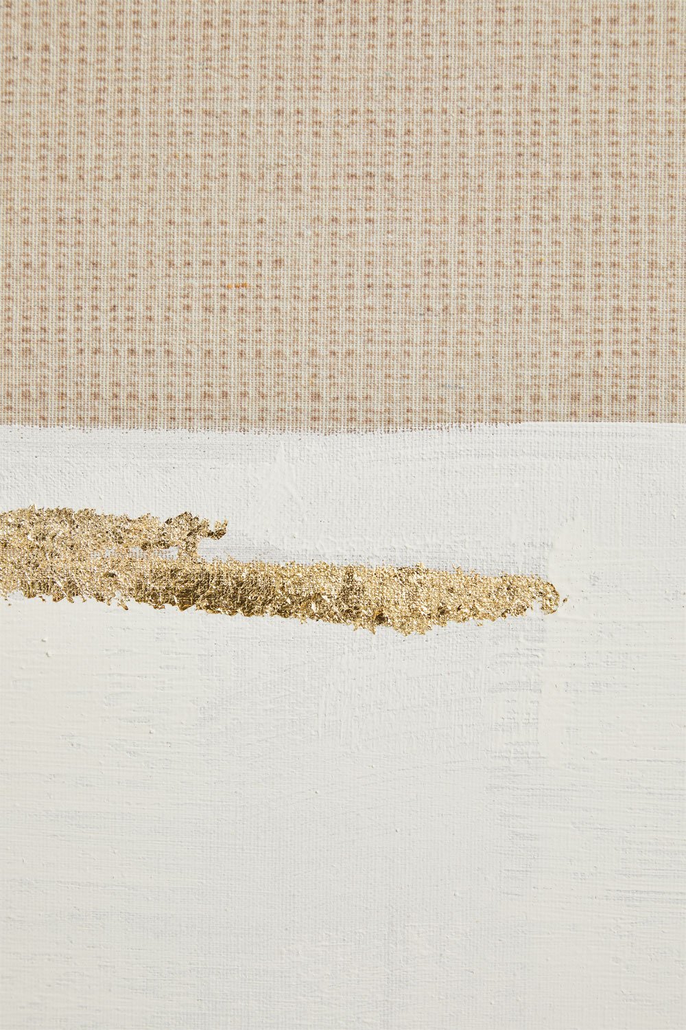 Hand painted decorative painting on linen with plaster relief (80x100 cm) Mivara, gallery image 4