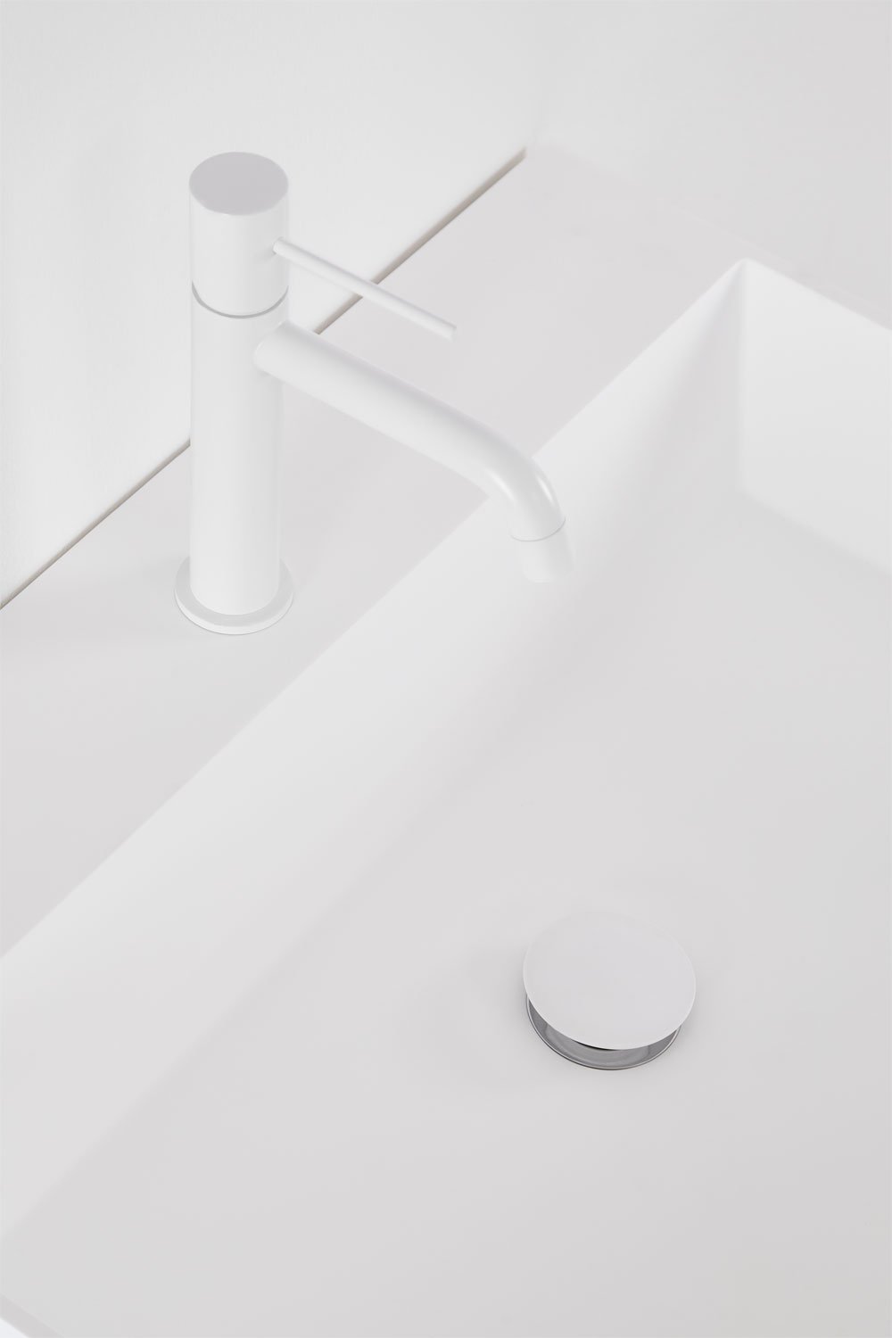 Aldeia wooden bathroom furniture set with integrated sink, gallery image 4