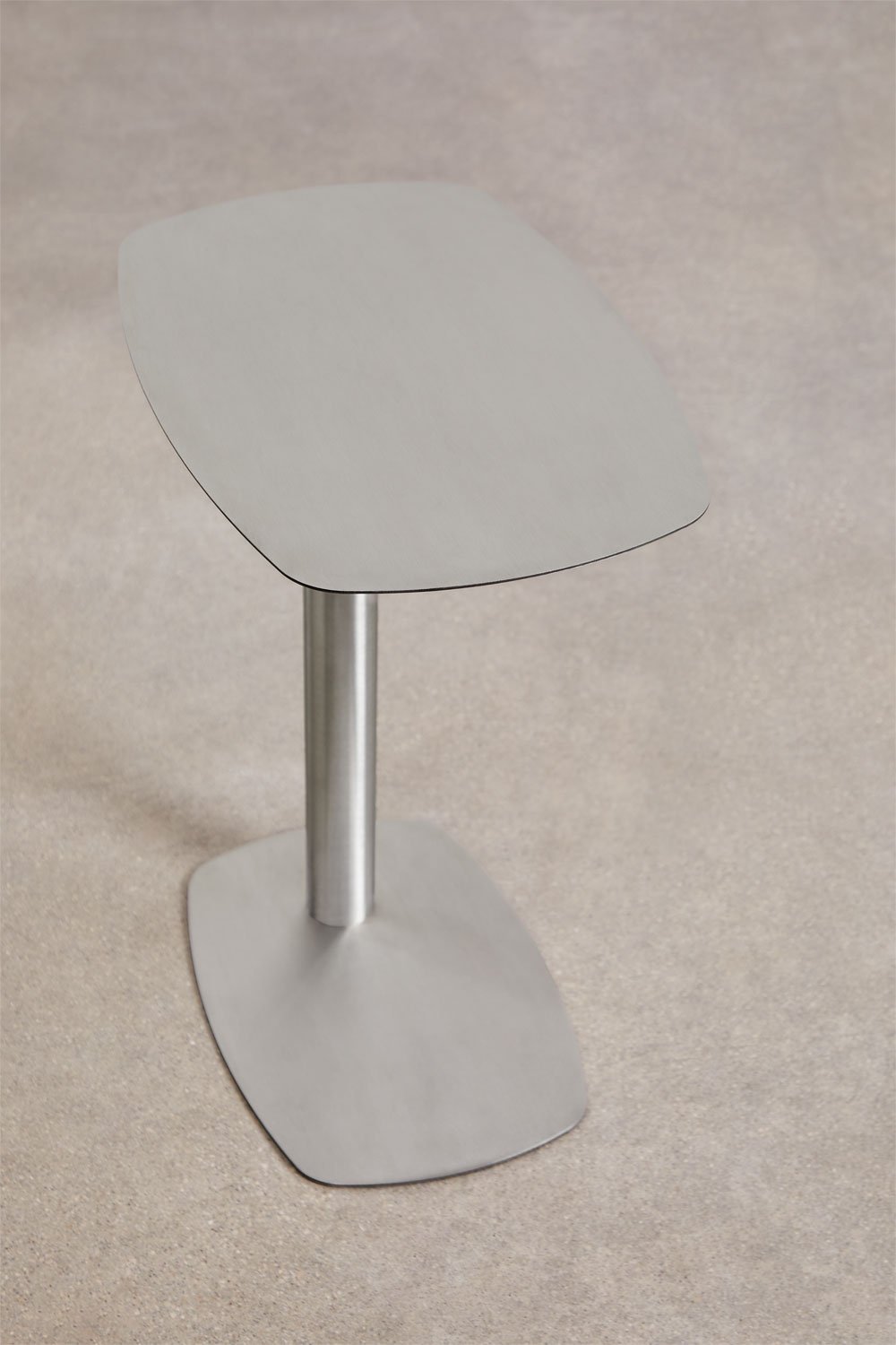 Rectangular side table 40x25 cm in stainless steel Odelia, gallery image 3